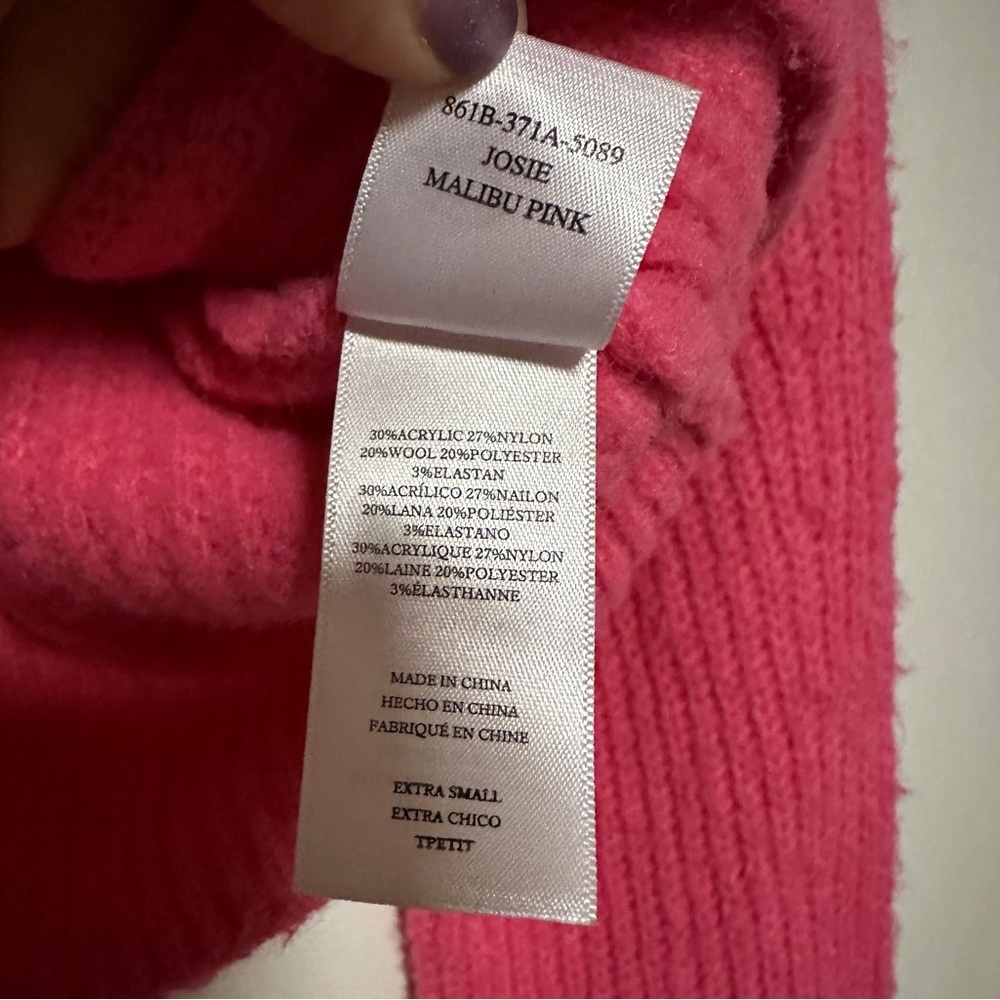 Rails Josie Pink Button Up Sweater Cardigan Size … - image 7